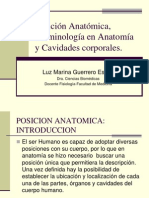 1 - Primera Clase-posicion y Terminologia Anatomica