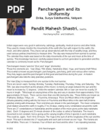 Pandit Mahesh Shastri - Panchangam & Its Uniformity