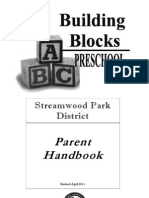 Building Blocks Preschool Parent Handbook