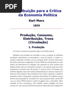 Contribuição para a Crítica da Economia Política