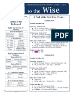 A Peek at The Next Two Weeks : Daily Supervision of Students Arrival/Dismissal