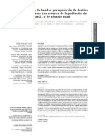 Estimación de La Edad Por Aposición de Dentina Secundaria en Una Muestra de La Población de Bogotá Entre 21 y 50 Años de Edad