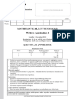 2010 Mathematical Methods (CAS) Exam 2