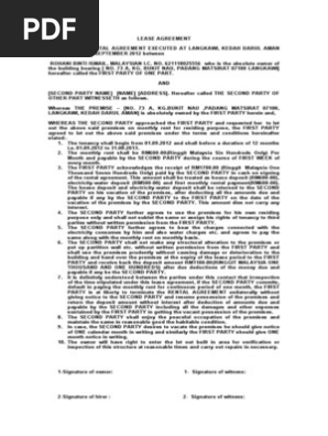 House Rental Agreement