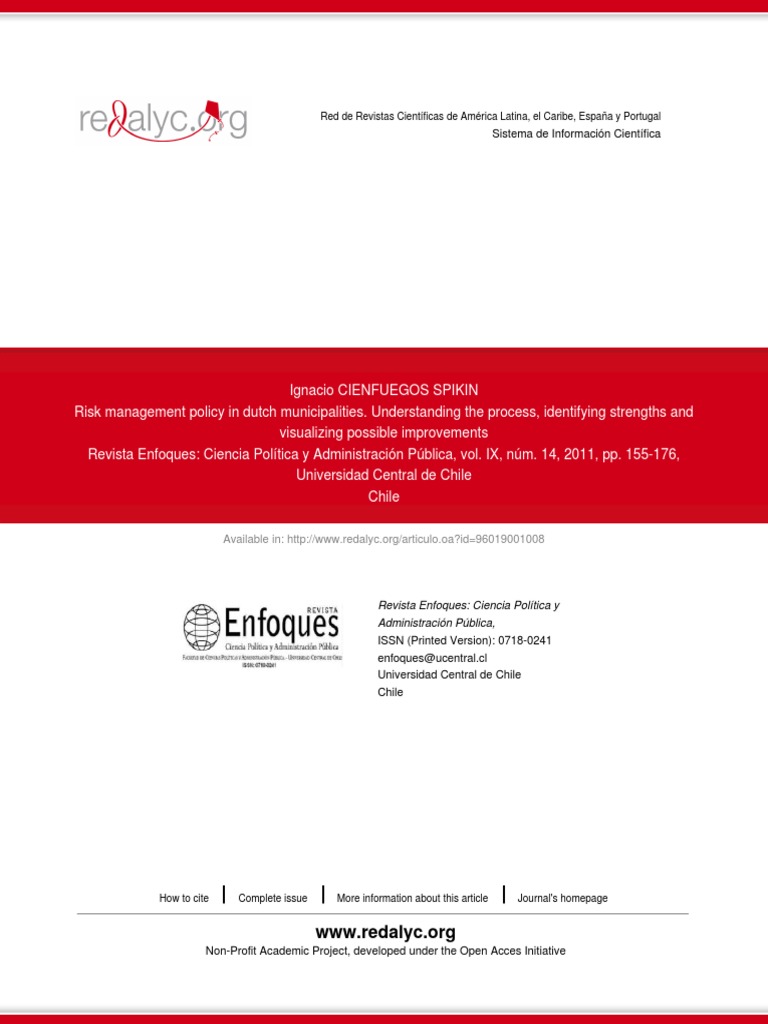 Risk Management Policy in Dutch Municipalities. Understanding The ...