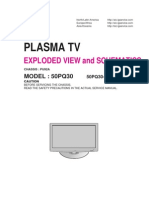 Plasma TV: Exploded View and Schematics
