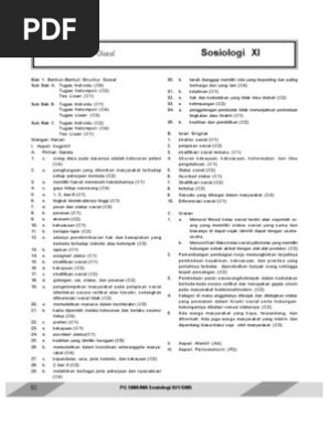Kunci Jawaban Lks Ekcellent Sosiologi Kelas Xi Pdf