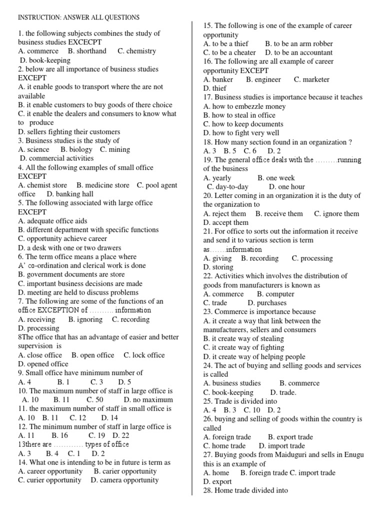 Business Study Questions | PDF | Debits And Credits | Invoice