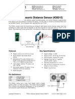 PING) ) ) ™ Ultrasonic Distance Sensor (#28015) : Features Key Specifications