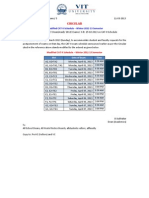 Modified Circular on CAT-II Schedule - Winter 2012-13 Semester