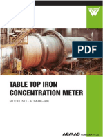 Table Top Iron Concentration Meter