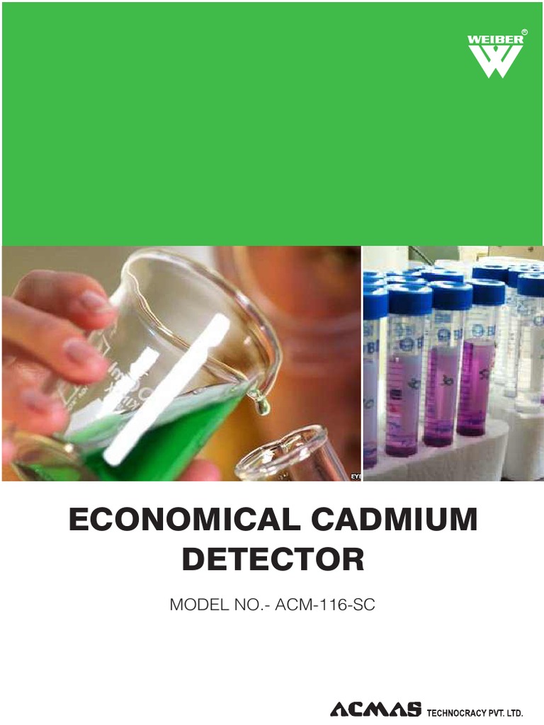 Economical Cadmium Detector ACM-116-SC | PDF | Cadmium | Sensor