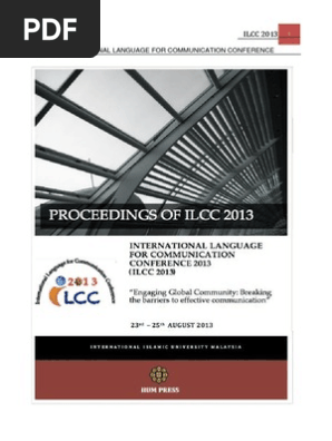 Ilcc 2013 Full Proceeding | Pdf | Speech Synthesis | Foreign Language