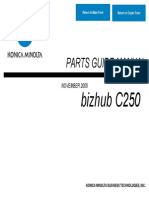 Bizhub C250 Parts Manual