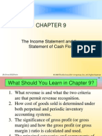 The Income Statement and The Statement of Cash Flows