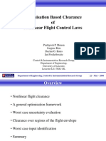 Optimisation Based Clearance of Nonlinear Flight Control Laws