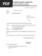 Surat Permohonan Pembayaran