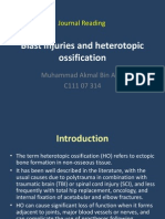 Blast Injuries and Heterotopic Ossification