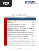 Mtech VLSI Project List 2013