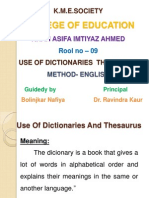 Use Dictionaries Thesaurus English Language