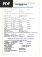 Social Science Book Back One Mark Study Material