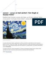 Atelier Stiluri Si Mari Pictori Van Gogh Si Gustav Klimt