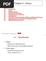 Chapter 4 - Arrays: 2003 Prentice Hall, Inc. All Rights Reserved