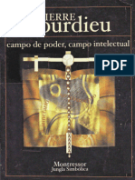 Bourdieu, Pierre - Campo de Poder, Campo Intelectual