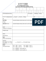 YCT Registration Form Kínai Gyermek-Nyelvvizsga Jelentkezési Lap