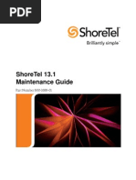 Shoretel 13.1 Maintenance Guide