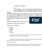 COMUNICACIÓN VERBAL Y NO VERBAL