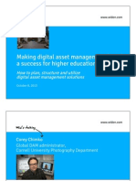 Making digital asset management (DAM) a success for higher education