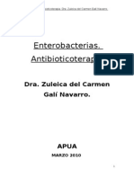Enterobacterias y Antibioticoterapia. Dra Zuleica