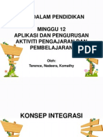 Seni Dalam Pendidikan Minggu 12