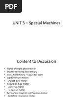 UNIT 5 - Special Machines