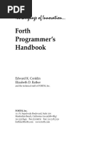 Forth Programmer's Handbook: The Language of Innovation..