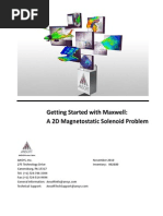 Getting Started With Maxwell a 2D Magnetostatic Solenoid Problem
