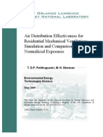 Air Distribution Effectiveness for Residential Mechanical Ventilation