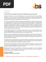 Download Sri Lanka Thirty-four journalists  media workers killed during present government rule by Chamille Zue SN17562363 doc pdf