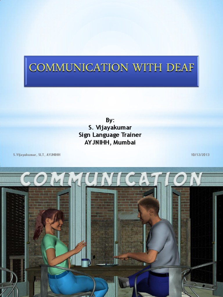 Understanding Communication for the Deaf | PDF | Hearing Loss | Sign ...