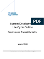 SDLC - Requirements Traceability Matrix Outline