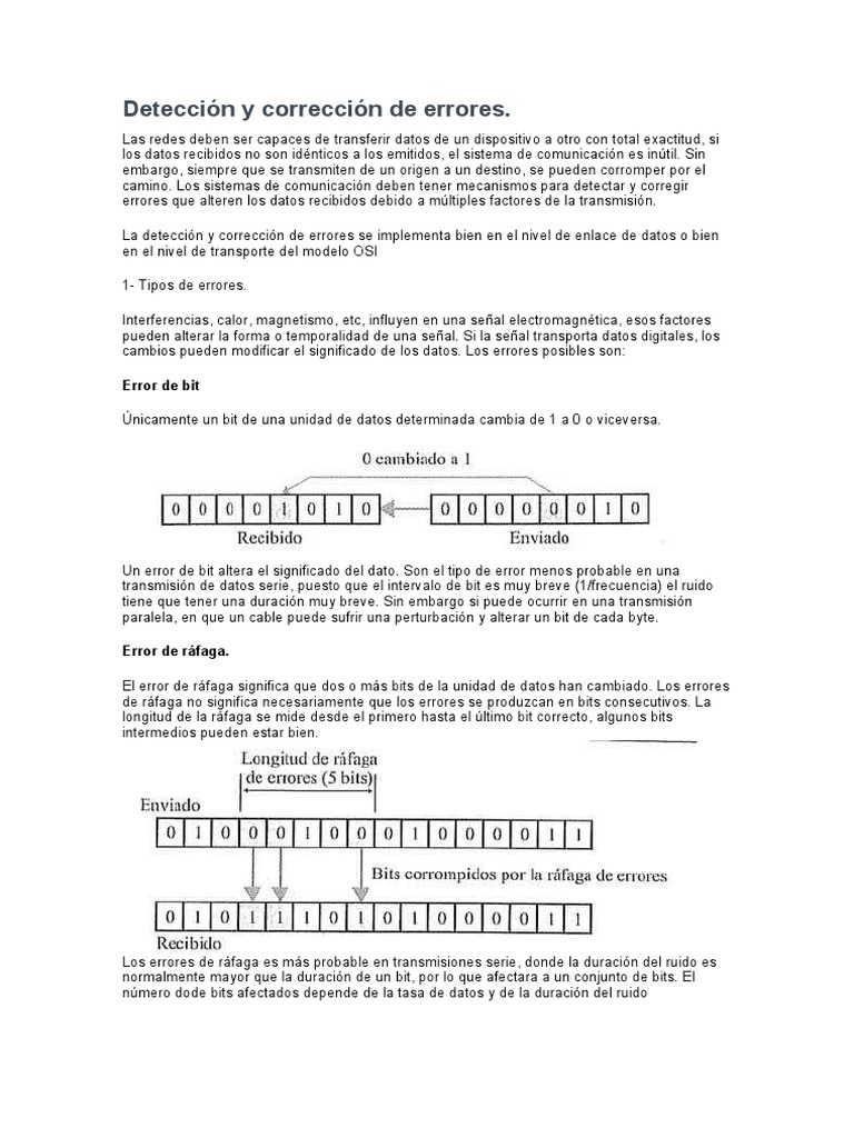 Detección y corrección de errores_2 Bit Detección y corrección de