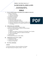 05 Memorandum de Planificacion Electro Cosas s.a.c.
