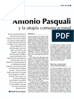 Antonio Pasquali y La Utopia Comunicacional