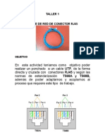 Informe para Cable de Red Con Conector RJ45