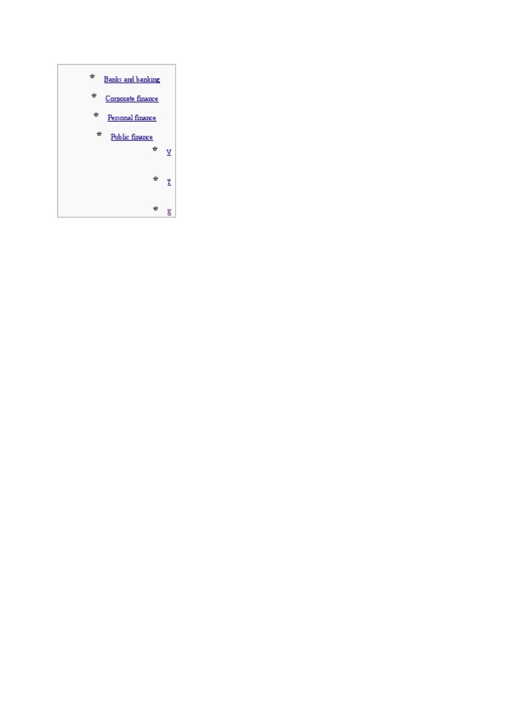 Financial Sectors Overview Links | PDF