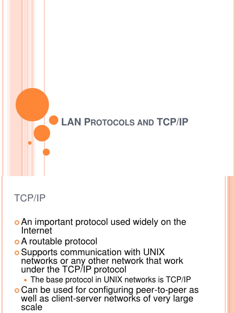 3-LAN Protocols and TCP-IP | PDF | Internet Protocol Suite | Computer ...