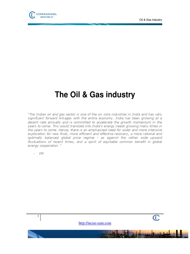 Oil and Gas Industry | PDF | Petroleum | Natural Gas