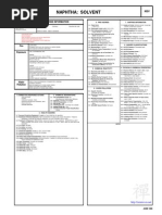 Naphtha: Solvent: Cautionary Response Information