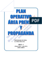 Plan Operativo de Prensa y Propaganda Sede Canete